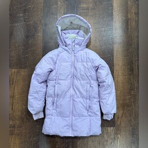 All in Motion girls lavender Hooded winter puffy coat
